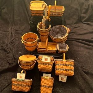 Longaberger Collectors Club JW Miniature Baskets Full set Make me a crazy offer